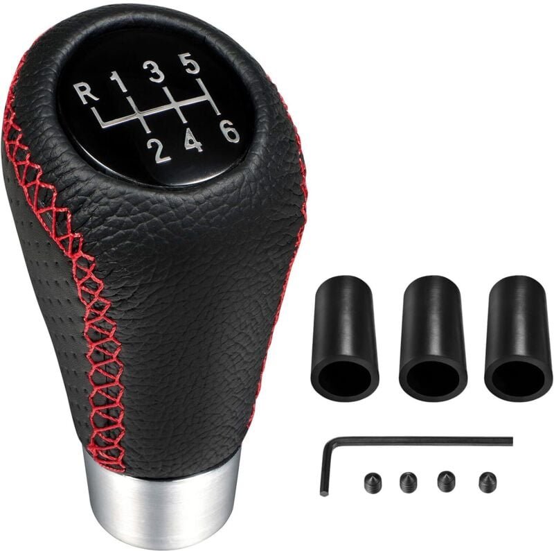 Thumbnail - Universal 6-Gang-Schaltgetriebe Leder Schaltknauf, Auto-Tuning-Teile