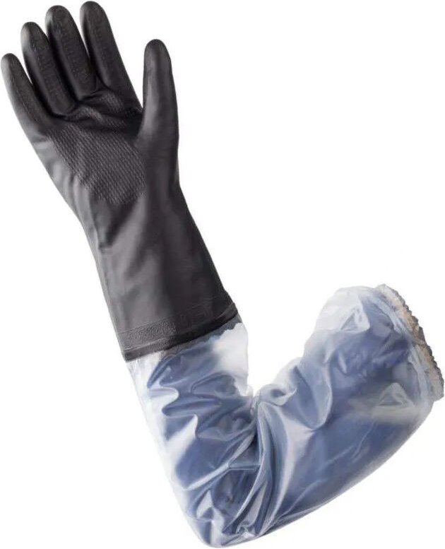 Ceta - PVC-Handschuh mit langer Stulpe für Entstopfungen und chemische Produkte, Größe 10