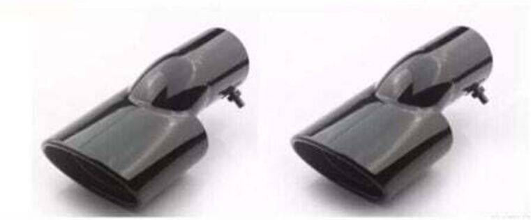 Schwarze Titan-Endschalldämpfer-Endstücke für HONDA CIVIC 2022-2024