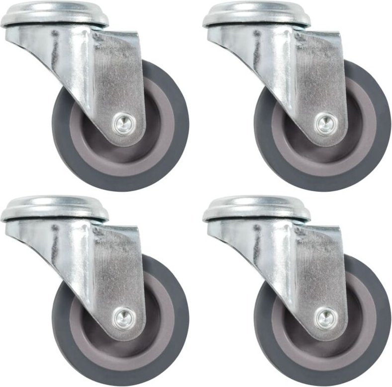 Lenkrollen mit Bolzenloch 4 Stk. 50 mm Vidaxl