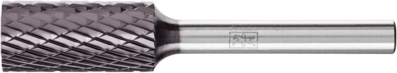 Pferd - Hartmetall Frässtift Zylinder zya ø 12x25mm Schaft-Ø 6mm Z3P universal mittel kreuzverzahnt hicoat