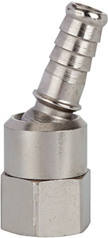 Thumbnail - Riegler Schlauchtülle, Messing vernickelt, drehbar, G 1/4 IG LW 6