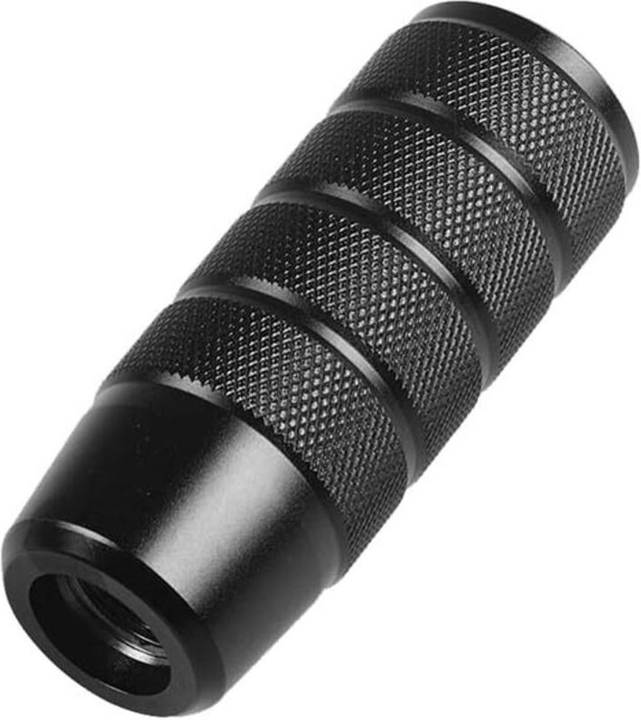 Lntyq - Auto-Schaltknauf, universeller rutschfester Schaltknauf aus Aluminiumlegierung, schwarz, Einheitsgröße