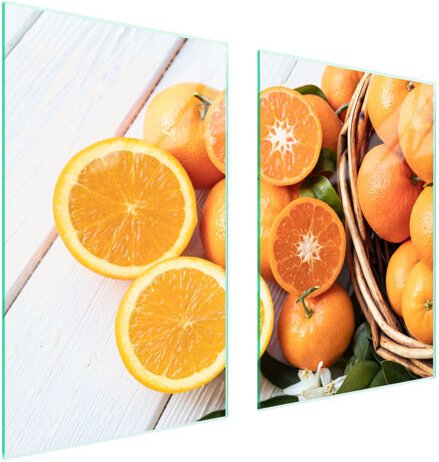 Glasschutzplatte für Küche 65x52 Obst