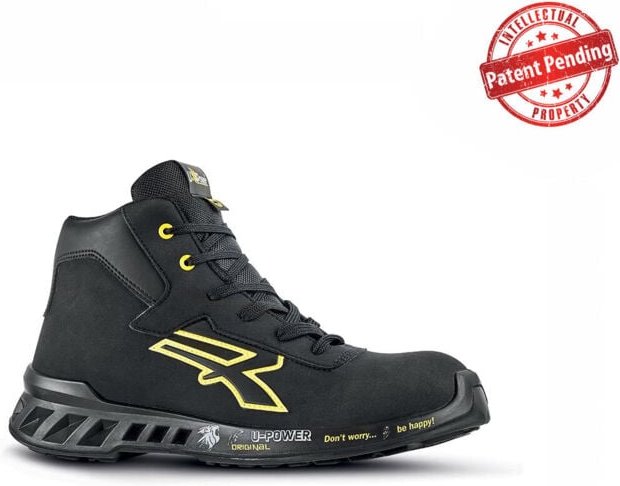 Hochsichere Sicherheitsschuhe NELSON S3 CI SRC ESD - Schwarz/Gelb Größe 39