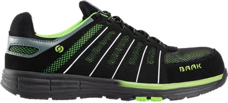 Baak - Sicherheitshalbschuh Reeny 71522 S1P esd src dguv Gr.45 schwarz/grün