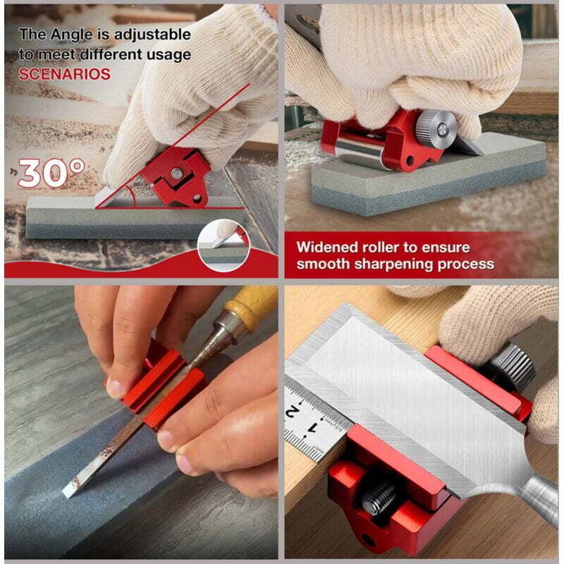 Verstellbarer Stechbeitelschärfer – Professionelle Vorrichtung mit Montagehalterung