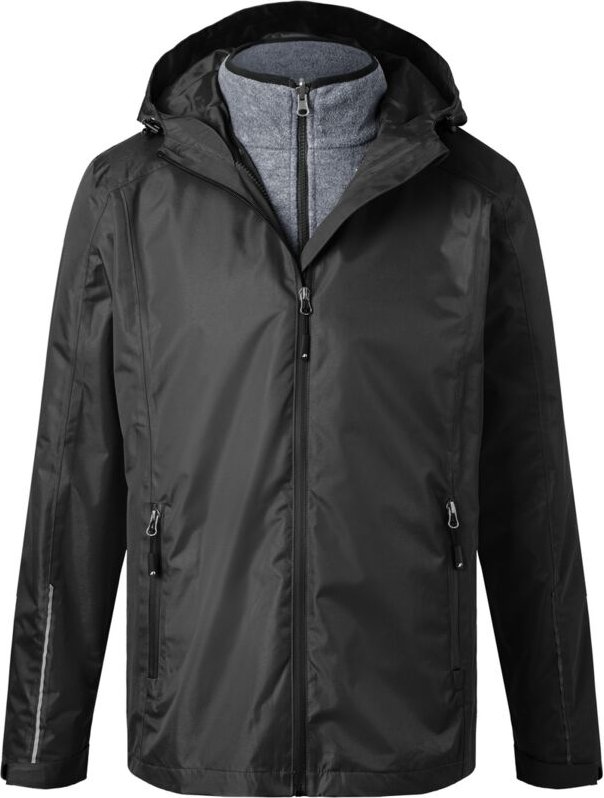 James&nicholson - Funktionelle Doppeljacke Herren JN1154 Gr. 2XL black/black