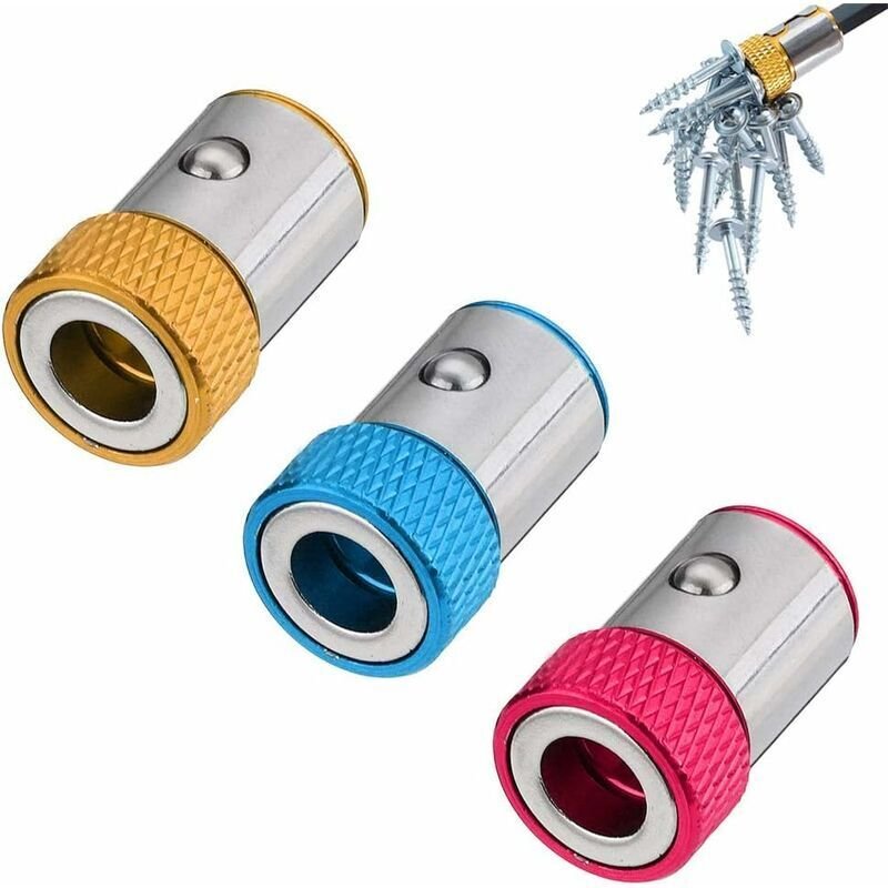 Thumbnail - Magnetring für Schraubendreherbits, starker magnetischer Magnetisierer aus Aluminiumlegierung, Magnetring für 7-mm-Doppe...