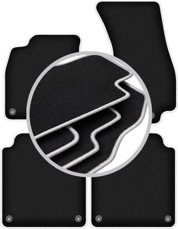 CARLUX-SILVER Autofußmatten für: Audi A8 D5 LANG (2017-2022)