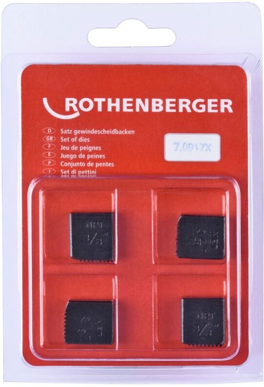 Thumbnail - Rothenberger - sc Schneidbacken, npt, 3/8", 4 Stück - 070917X