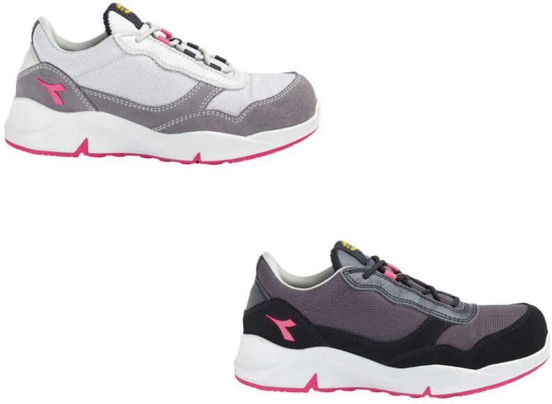 Diadora Athena Text Low S1PL FO SR ESD Damen Sicherheitsschuhe - 38 EU - Grau