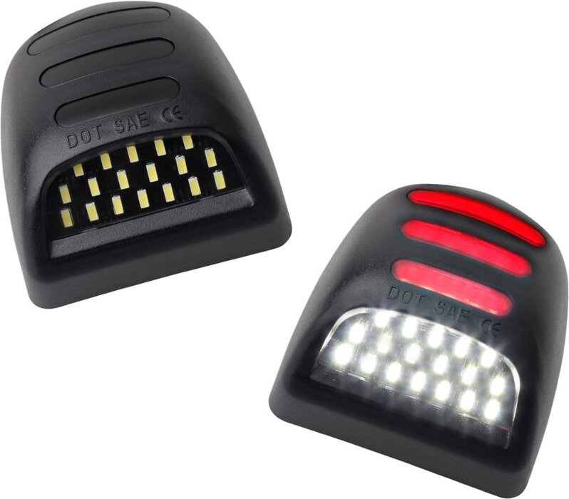 Thumbnail - LED-Kennzeichenleuchten mit roter OLED-Neonröhre, kompatibel mit Chevy Silverado Suburban Tahoe gmc Sierra 1500 2500 350...