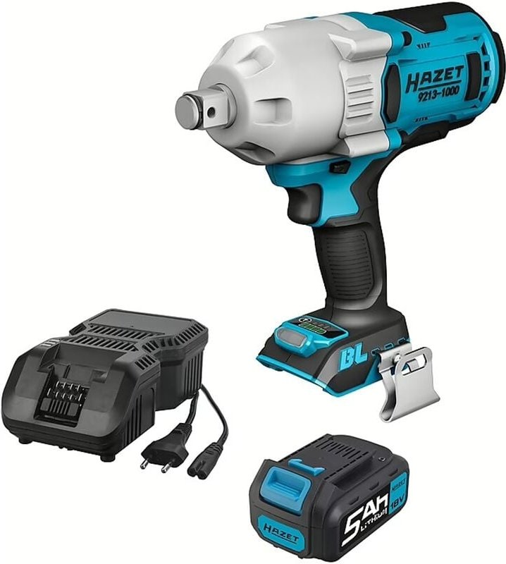Hazet - 3/4' Akku Schlagschrauber 1400 Nm inkl. 5 Ah Akku und Schnell-Ladegerät