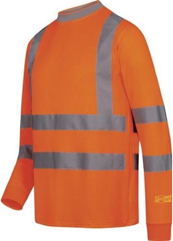 Warnschutz-Langarm-T-Shirt NEVIO Größe XXL orange
