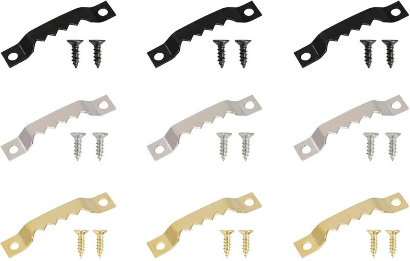 Bluedeer - Bilderhaken Set 60 Stück Sägezahn Bildaufhänger, Bilderrahmen Aufhänger, Aufhänger für Bilder, mit Schrauben ...