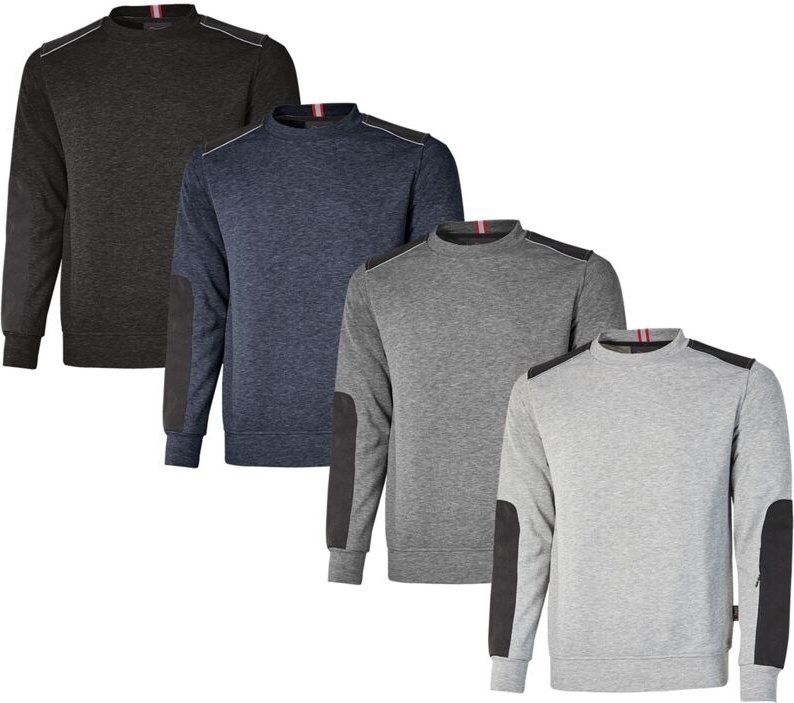 Arbeits-Sweatshirt mit Rundhalsausschnitt RYKE - Blau M