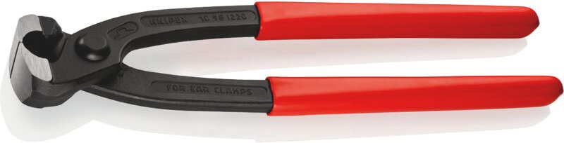 KNIPEX 10 98 I220 SB Ohrklemmenzange mit Kunststoff überzogen schwarz atramentiert 220 mm
