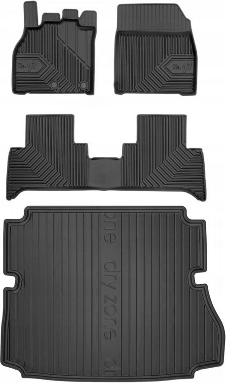 SET 77 Fußmatten und Fußmatten Renault Grand Scenic 3 2009-2016 7 Sitze mit