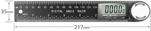 Thumbnail - Digitales Winkellineal mit LCD-Display, Winkelmessung aus Edelstahl, Winkelanzeige für Holzarbeiten, Hausaufgaben, Handw...