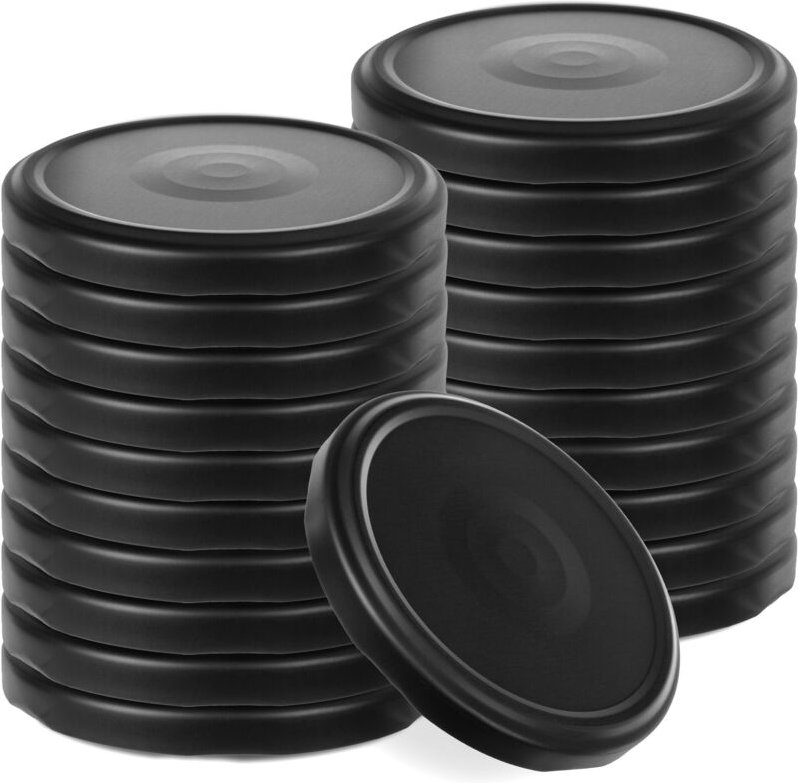 KADAX Deckel fi82 Mattschwarz 20 Stück