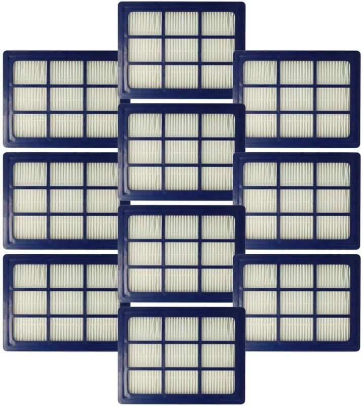 10x Staubsaugerfilter kompatibel mit Nilfisk GD5 Hepa, GD10 Hepa, GU355, GD5 Hepa Basic, Saltix 10, GU455 Staubsauger - ...