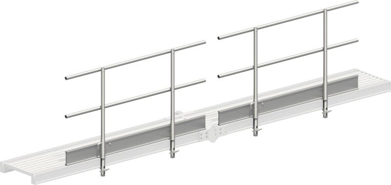 Layher Seitenschutz für Alu-Steg 600 faltbar, 5,10m Länge