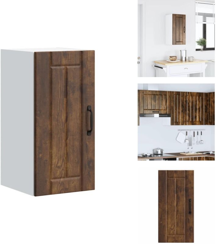 Küchen-Hängeschrank Lucca Räuchereiche Holzwerkstoff - Küchen-Wandschrank - Küchen-Wandschränke - Wandschrank Küche - Kü...