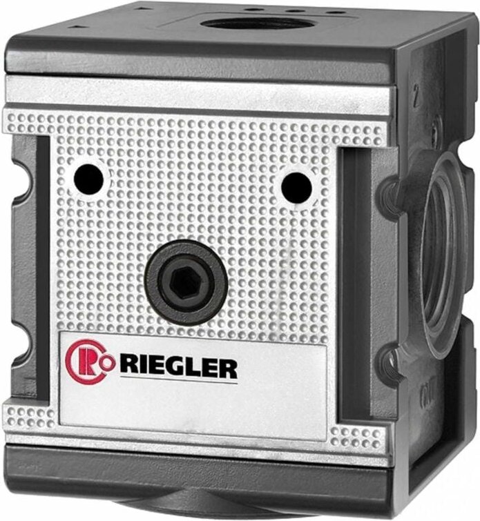 Verteiler »multifix«, breite Ausführung, bg 4, g 3/4, 4 Abgänge - Riegler