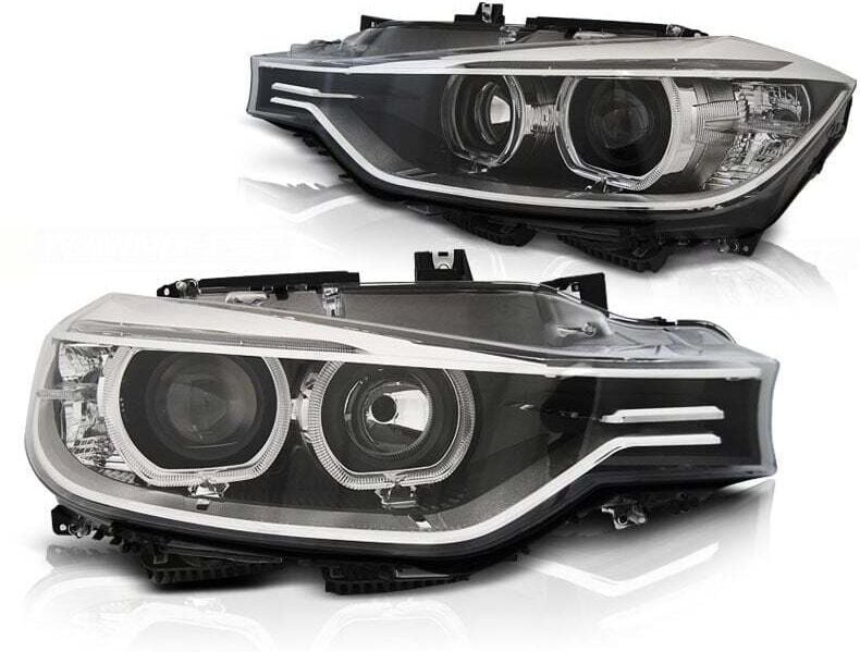 Scheinwerfer Tagfahrlicht BMW F30/F31 10 11 - 05 15 ANGEL EYES LED SCHWARZ