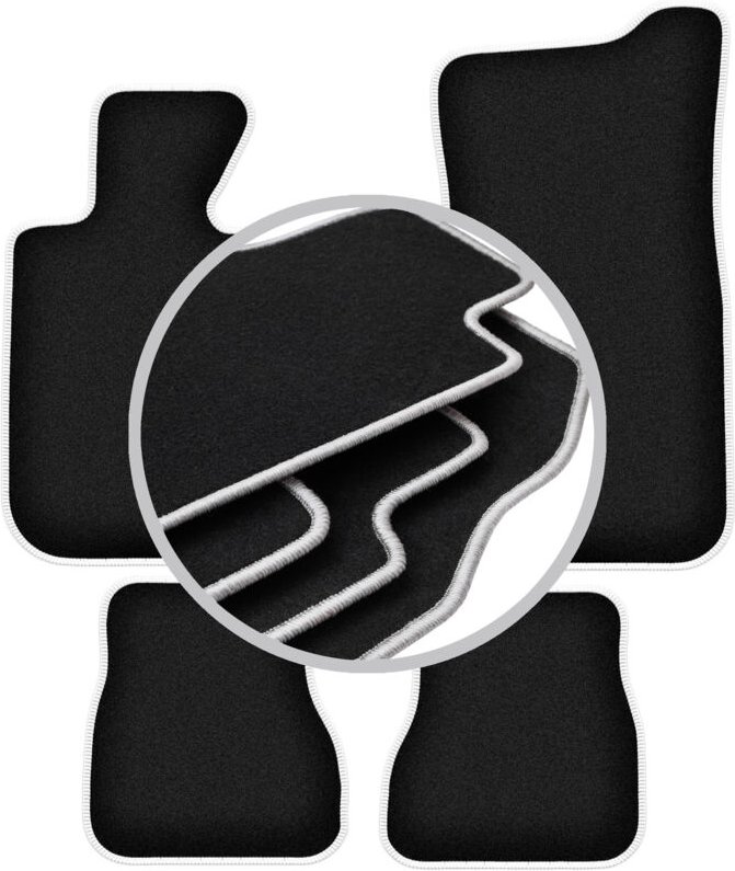 Thumbnail - CARLUX-SILVER Autofußmatten für: BMW 3 E30 Cabrio (1986-1993)