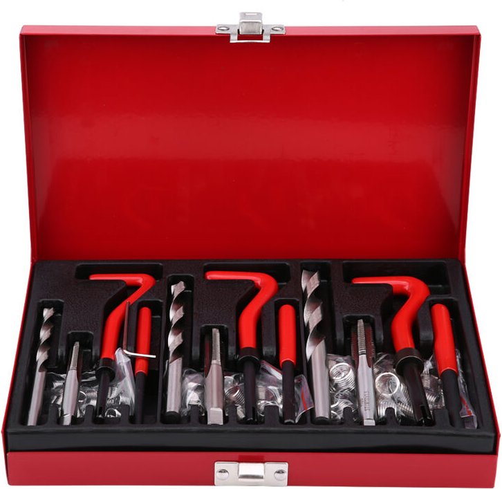 Zoternen - Bohrereinsatz Gewindereparatursatz M6 M8 M10 88-teilig für Auto