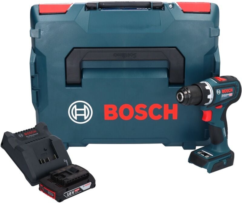 Thumbnail - Bosch GSR 18V-90 C Professional Akku Bohrschrauber 18 V 64 Nm Brushless + 1x Akku 2,0 Ah + Ladegerät + L-Boxx