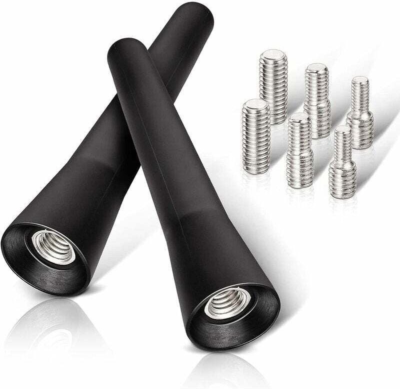 Autoantenne, FM DAB Autoradioantenne, 2 Stück 6,5 cm Mini-Kurzautoantenne mit leistungsstarker FM/AM/DAB-Empfangsfunktio...