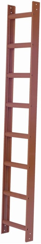 Iller Aluminium Dachleiter mit hochwertiger Pulverbeschichtung 12 Sprossen Alu Blank