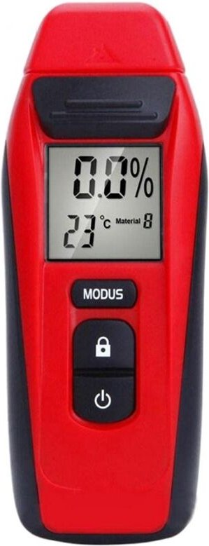 Holzfeuchtemessgerät, 9 v dc Mini tragbarer digitaler Feuchtigkeitstester, Detektor (keine Batterie) schnelle und genaue...