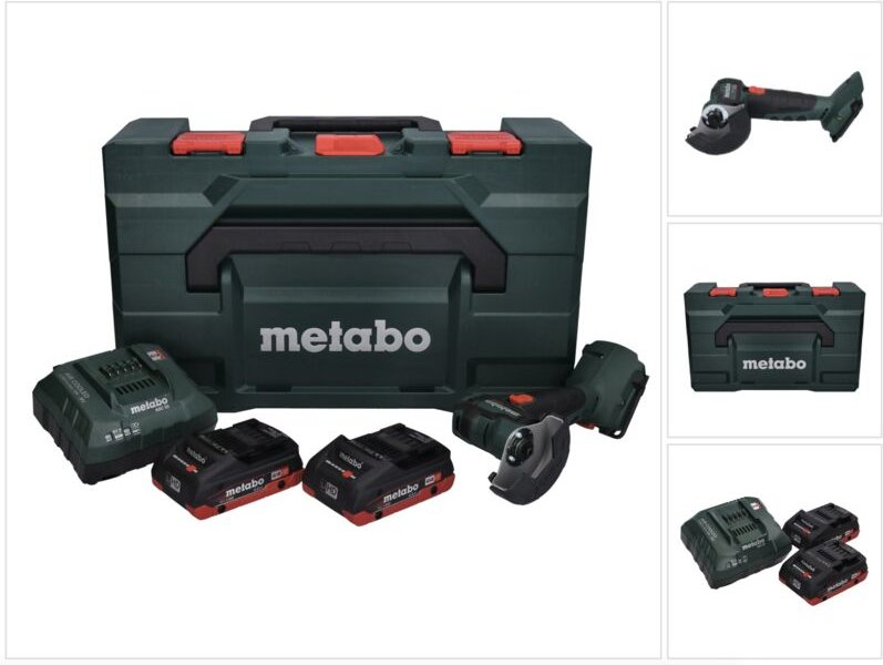 Thumbnail - Metabo - cc 18 ltx Akku Winkelschleifer 18 v 76 mm Brushless + 2x Akku 4,0Ah + Ladegerät + x