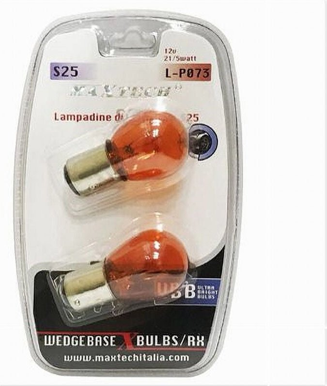 Trade Shop Traesio - Trade Shop - position glühbirnen 12V 21/5 watt S25 ultra-bright ersatzglühbirnen für autos -