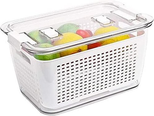 Alovez - Frischhaltebehälter für Lebensmittel, BPA-frei, Kühlschrank-Aufbewahrungsbehälter, Frischhaltebehälter für Lebe...