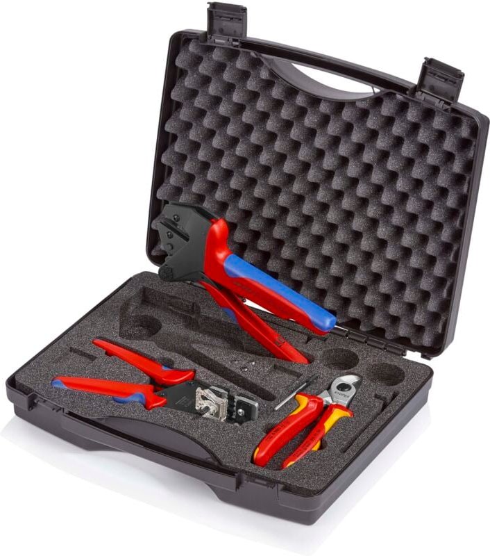 KNIPEX 97 91 03 Werkzeugkoffer für Photovoltaik 1 x 12 12 12, 1 x 95 16 165, 1 x 97 43 200 A