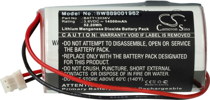 Vhbw - Batterie Ersatz für dsc BATT-PGX911 für Alarmanlage, Alarmsystem, Funk-Außensirenen (14500 mAh, 3,6 v, Li-MnO2)