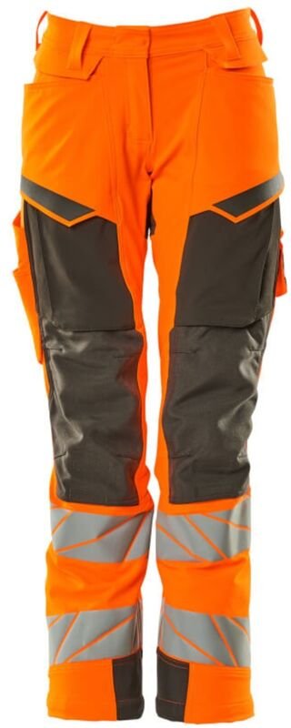 Damen-Hose mit Knietaschen 19078-511-1418 Gr. 42 hi-vis orange/dunkelanthrazit - Mascot