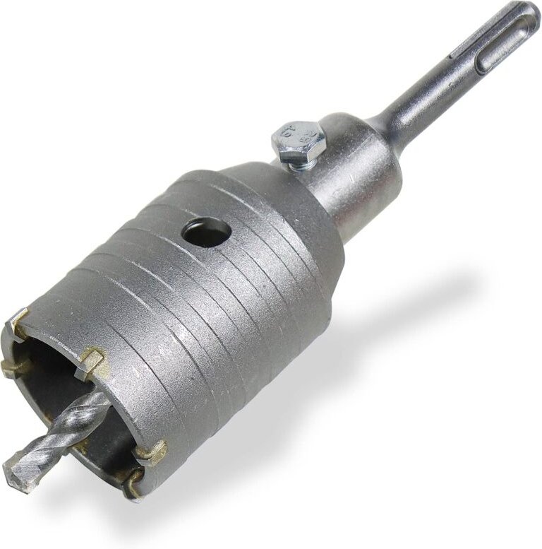 Ziegellochsäge 50mm Betonlochsäge 8x110mm Bohrkrone mit sds plus Adapter für Mauerwerk und Beton