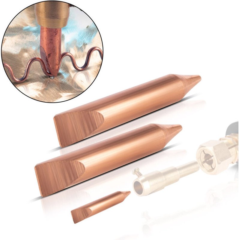 STAHLWERK 2 x Punktschweißelektrode Wellendraht Ausbeulspotter Smart Repair