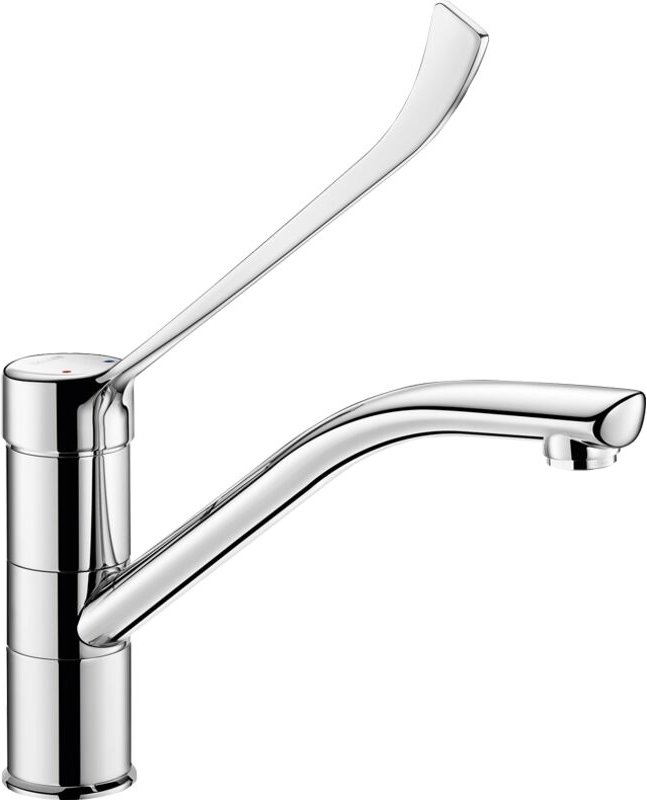 Delbie SPT-Einhebelmischer Schwenkauslauf H.155 L.230,Hygienehebel