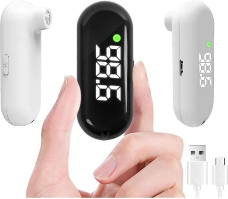 Wiederaufladbares medizinisches Stirnthermometer für Erwachsene und Kinder, tragbares digitales Infrarot-Thermometer mit...
