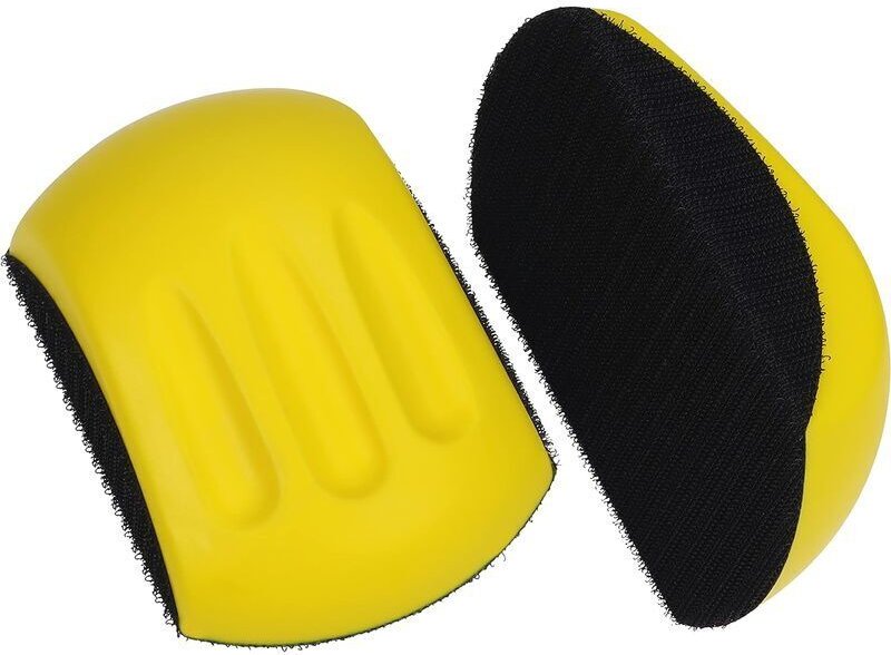 Klett-Schleifklotz (2er-Pack) – Halter für Schleif-/Polierscheiben – Schleifklotz für Karosseriearbeiten, Heimwerken, Ha...