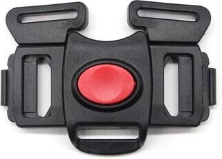 Gurtband, Kunststoffschnalle für Kinderwagen, Hochstuhl, 5-Punkt-Sicherheitsgurt-Clip, 33 mm (Schwarz-A)