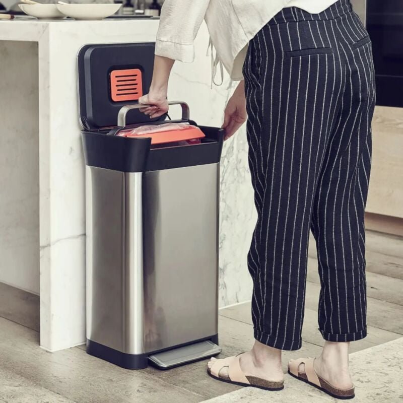 Joseph Joseph Titan Müllkomprimierer 30 l, Edelstahl (30030)