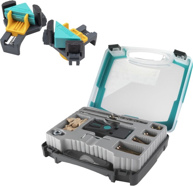 Wolfcraft - i Projekt-Set "Unsichtbare Eckverbindungen" i 8629000 IFür verdeckte Verschraubungen im 90°-WinkelI Bohrhilf...